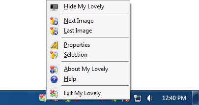My Lovely Menu Shown My Lovely Menu Shown