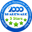 5 stars award by 2000shareware.com