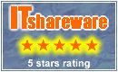 5 stars award by itshareware.com