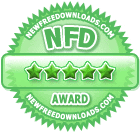 5 stars award by New Free Downloads.
