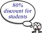 50% discount for students